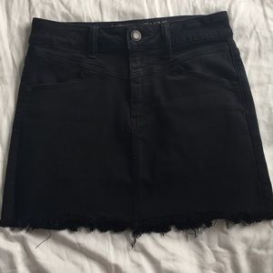 Black jean skirt